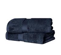Superior - Ensemble de Serviettes de Bain, 2 pièces, Coton supérieur de 900 grammes, Bleu Marine