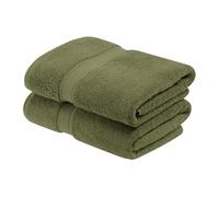 Superior - Ensemble de Serviettes de Bain, 2 pièces, Coton supérieur de 900 grammes, Vert forêt