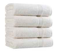 Superior Ensemble de Serviettes de Bain, Coton, Ivoire, 4 pièces