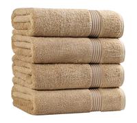 Superior - Ensemble de Serviettes de Bain, Coton, Toast, 4 pièces