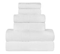 Superior - Ensemble de Serviettes éco, Coton, Blanc, 6 pièces