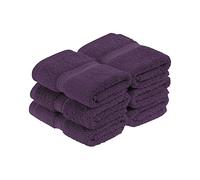 Superior - Ensemble de Serviettes pour Le Visage, Coton, Prune, 900 g, 6 pièces