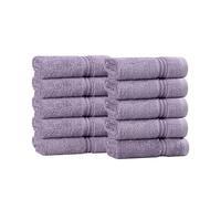 Superior - Ensemble de Serviettes Visage, 10 pièces, Coton, Violet Royal