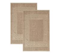 Superior - Ensemble de Tapis de Bain, 2 pièces, Coton, Taupe