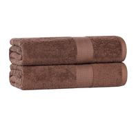 Superior - Ensemble serviette de bain éco, coton, brun, 68,6 x 137,2 cm, 2 pièces