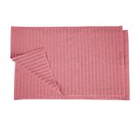 Superior - Ensemble Tapis de Bain à Ligne, 100% Coton peigné, Bois de Rose, 22 x35 Pouces, 2 pièces