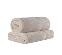 Superior Lot de 2 draps de Bain en Coton égyptien, 86,4 x 172,7 cm, 800 g/m², Couleur Pierre