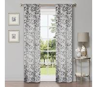 Superior Lot de 2 Rideaux occultants Thermiques de Style bohème Moderne avec Passe-Tringle pour Chambre à Coucher, 66 x 213,4 cm, Gris
