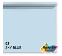 Superior papier de fond 02 Sky Blue 1,35 x 11m - bleu ciel professionnel pour photographie et vidéo