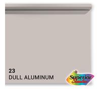 Superior papier de fond 23 Dull Aluminum 1,35 x 11m - gris clair mat professionnel