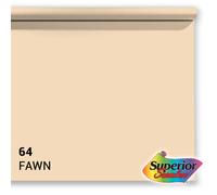 Superior papier de fond 64 Fawn beige sable 1,35 x 11m - qualité professionnelle