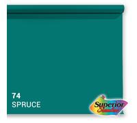 Superior papier de fond 74 Spruce turquoise 1,35 x 11m pour photographie et présentation