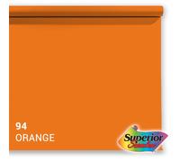 Superior papier de fond 94 Orange 1,35 x 11m - papier fond professionnel sans couture mat