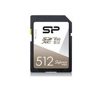 SILICON POWER Superior Pro - Carte mémoire flash - 512 Go - Video Class V60 / UHS-II U3 / Class10 - SDXC UHS-II