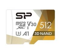 Superior Pro - Carte mémoire flash (adaptateur microSDXC vers SD inclus(e)) - 512 Go - A1 / Video Class V30 / UHS-I U3 / Class10 - microSDXC UHS-I -