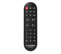Superior Ready 5 - Télécommande Universelle Auto-apprenante pour Tous Les téléviseurs et Smart TV - Prête à l’Emploi pour LG, Samsung, Sony, Panasonic, Philips - Grandes Touches et Utilisation Facile