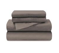 Superior SH Parure Flanelle de Coton, pour Grand lit, Couleur Unie, Gris, 33x17,8x25,4 cm