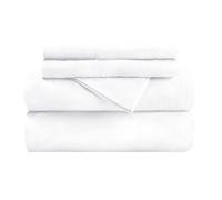 Superior SH Parure Flanelle de Coton, pour lit Simple, Couleur Unie, Blanc, 33x12,7x25,4 cm