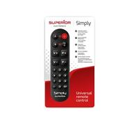 Superior Electronics Télécommande universelle Simply Numeric SUPTLB002 simplifiée numérique Rouge