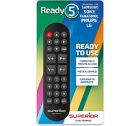 SUPERIOR Télécommande universelle Ready 5 pour Samsung LG Panasonic Sony Prête à l'emploi