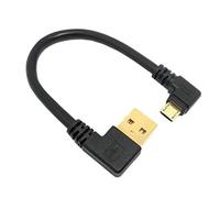 Superior ZRL® Câble USB de charge rapide 2.0 mâle coude à angle droit 90 degrés vers câble de données micro USB mâle coudé à gauche Noir (15 cm, 50 cm, 1 m)
