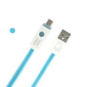 superior ZRL® LED Light Jelly Micro câble USB 1 m câble de Charge Rapide de données de synchronisation pour Samsung Galaxy S7/S6/S5/Edge HTC, Motorola, Nokia, Android, et Plus