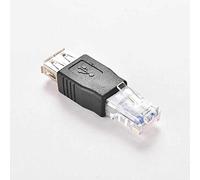 superior ZRL® PC Crystal Head RJ45 mâle à USB 2.0 AF Une Femelle connecteur Adaptateur pour Ordinateur Portable LAN réseau câble Ethernet convertisseur Transverter Plug