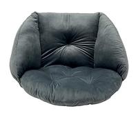 SuperKissen24. Coussin de Fauteuil Suspendu - Coussin Fauteuil Jardin - Oreillers de Oeuf Suspendu - Coussin Rond - Oreiller Moelleux - Anthracite