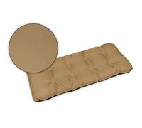 SuperKissen24. Coussin Dossier pour Banc de Jardin Canapé - 100x50 cm - Intérieur/Extérieur - imperméable - Beige