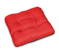 SuperKissen24. Coussin pour Chaise, Siège, Banc de Jardin, Canapé - Lot de 4 Coussins 45x45 cm - Bain de Soleil - Intérieur/Extérieur - imperméable - Rouge