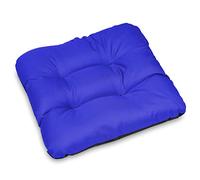 SuperKissen24. Coussin pour Chaise, Siège, Banc de Jardin, Canapé - Lot de 4 Coussins 45x45 cm - Bain de Soleil - Intérieur/Extérieur - imperméable - Bleuet