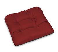 SuperKissen24. Coussin pour Chaise, Siège, Banc de Jardin, Canapé - Lot de 4 Coussins 45x45 cm - Bain de Soleil - Intérieur/Extérieur - imperméable - Rouge foncé