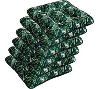 SuperKissen24. Coussin pour Chaise, Siège, Banc de Jardin, Canapé - Lot de 6 Coussins 45x45 cm - Bain de Soleil - Intérieur/Extérieur - imperméable - Exotic