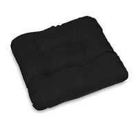 SuperKissen24. Coussin pour Chaise, Siège, Banc de Jardin, Canapé - Lot de 8 Coussins 45x45 cm - Bain de Soleil - Intérieur/Extérieur - imperméable - Noir