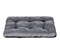 SuperKissen24. Coussin pour Chien - Lit pour Chiens de Petite, Moyenne et Grande Taille, imperméable, Lavable, Taille M, Noir et Gris, Lin