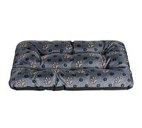 SuperKissen24. Coussin pour Chien - Matelas pour Chiens de Petite, Moyenne et Grande Taille - Imperméable, Lavable, Taille M, Noir et Gris, Motif Pattes