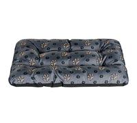 SuperKissen24. Coussin pour Chien - Matelas pour Chiens de Petite, Moyenne et Grande Taille, imperméable, Lavable, Taille L, Noir et Gris, Motif Pattes