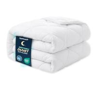 SuperKissen24. Légère Couette en Microfibre Matelassée 200x220 cm - Couette 4 Saisons - Lavable en Machine, Hypoallergenique - Oeko-TEX Standard 100 - Good Sleep Blanc
