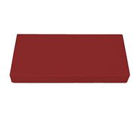 SuperKissen24. Matelas Coussin Dossier pour Palette Canapé 80x40 cm - Intérieur/Extérieur - imperméable - Mousse - Rouge foncé