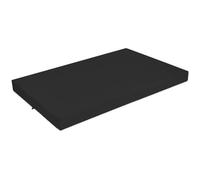 SuperKissen24 Tapis pour Chien Dehoussable Coussin pour Chien Petit Moyen et Grand - Matelas Chien Imperméable - 120x80 cm - Noir