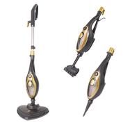 SUPERLEX SSP002DE Balai Nettoyeur Vapeur Portable - Puissance 1500W Réservoir 380ML 15min Vapeur Chauffe 25s - Gris doré