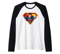 Superman (2025) Flying Over S-Shield Manche Raglan