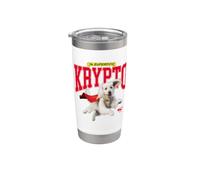 Superman (2025) Krypto College Gobelet isotherme en acier inoxydable double paroi