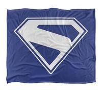 Superman 2025 New Logo Blanc Plaid Ultra Doux au Toucher Soyeux - 152 x 127 cm