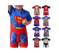 (Superman,4-6 Years)3-11 Years Kids Superman Swimwear One-piece Swimsuit Bathing Suit