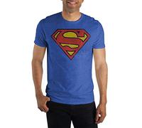 Superman - - Adulte Classic T-Shirt en Bleu Royal, Medium, Royal Blue