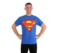 Superman Adulte Logo T-shirt Classique En royal, Medium, Royal