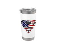 Superman All-American Shield Gobelet isotherme en acier inoxydable double paroi