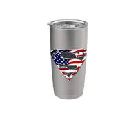 Superman All-American Shield Gobelet isotherme en acier inoxydable double paroi