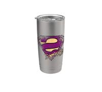Superman Bizarro Logo Distressed Gobelet isotherme en acier inoxydable double paroi